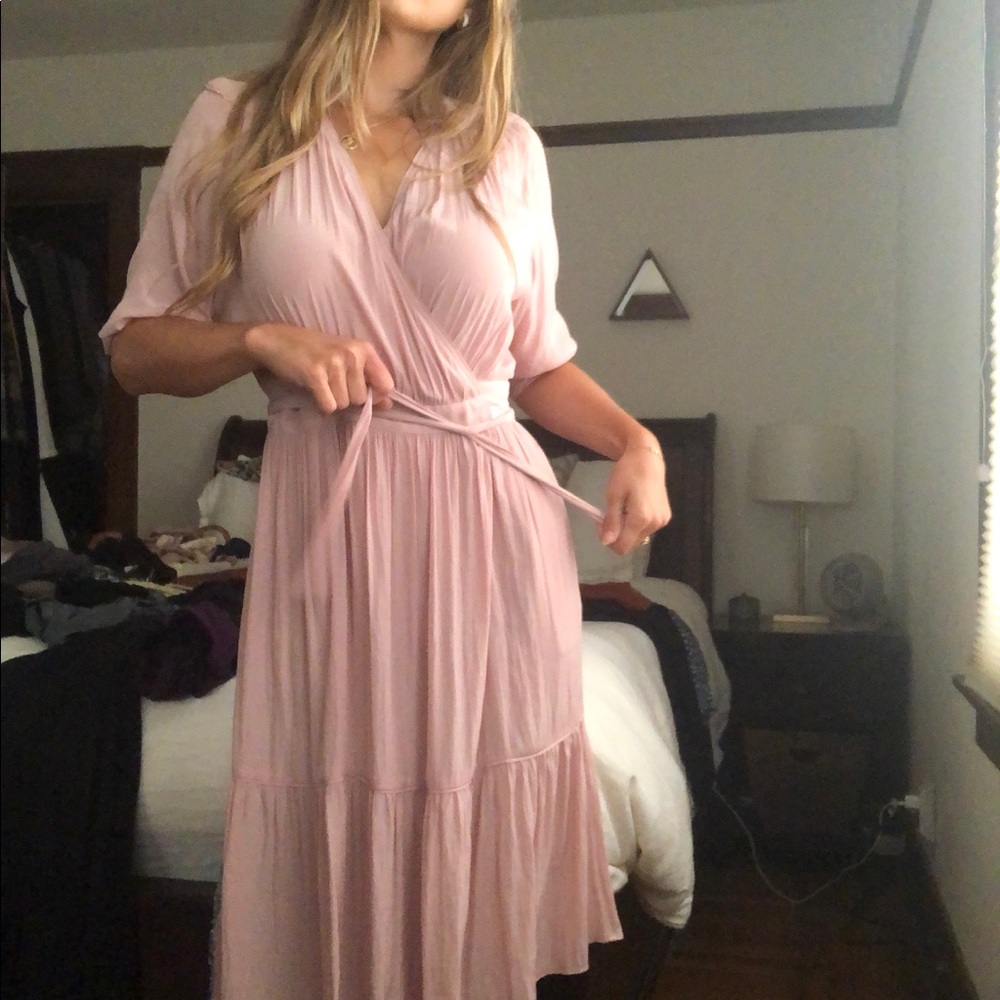 Gerard Darel Midi Wrap Dress with Pockets, NWOT